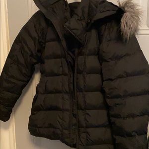 Northface heavy duty coat. Black.